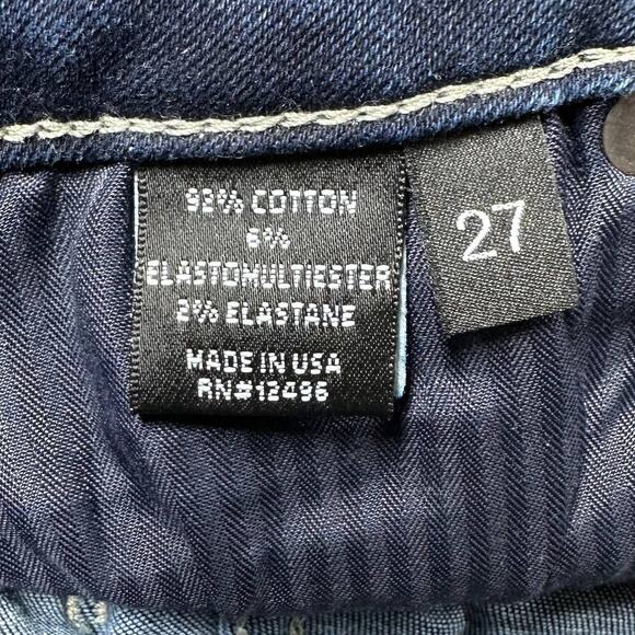 Parker Smith Skinny Step Hem Dark Wash Jeans Size 27 EUC Mid Rise Stretch Denim - Picture 5 of 8